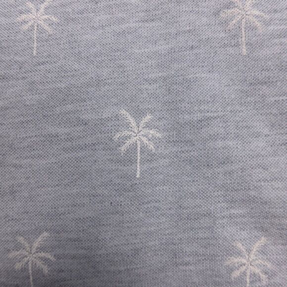 TRAVIS MATHEW In Flight Golf Polo Gray Pam Tree Hawaiian Resort Casual Shirt - Picture 6 of 7